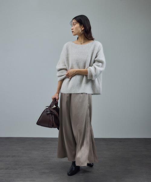 SALON adam et rope'（サロン アダム エ ロペ）の「ビンテージシャドースカート（スカート・レディース・ブラック/ベージュ系その他・FREE）」の20枚目の写真