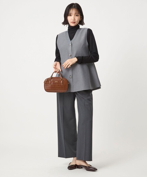 グリーンレーベル　green label ペプラム　ジレ ペプラム ジレ ニット プルオーバー -ウォッシャブル-（ベスト