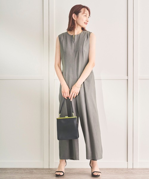 Sirin(シリン)の「≪セットアップ可≫ リラックスツイル オールインワン【2サイズ展開】(つなぎ/オールインワン・レディース・グレー/ブラウン・X-SMALL/SMALL)」の4枚目の写真
