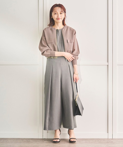 Sirin(シリン)の「≪セットアップ可≫ リラックスツイル オールインワン【2サイズ展開】(つなぎ/オールインワン・レディース・グレー/ブラウン・X-SMALL/SMALL)」の3枚目の写真