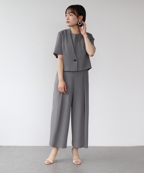 Sirin(シリン)の「≪セットアップ可≫ リラックスツイル オールインワン【2サイズ展開】(つなぎ/オールインワン・レディース・グレー/ブラウン・X-SMALL/SMALL)」の20枚目の写真