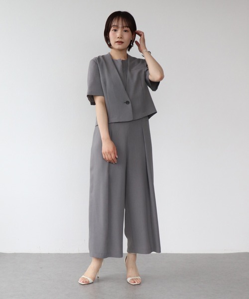 Sirin(シリン)の「≪セットアップ可≫ リラックスツイル オールインワン【2サイズ展開】(つなぎ/オールインワン・レディース・グレー/ブラウン・X-SMALL/SMALL)」の18枚目の写真