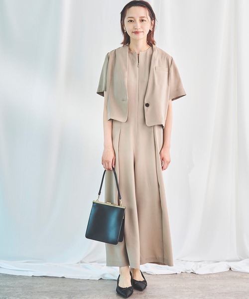 Sirin(シリン)の「≪セットアップ可≫ リラックスツイル オールインワン【2サイズ展開】(つなぎ/オールインワン・レディース・グレー/ブラウン・X-SMALL/SMALL)」の16枚目の写真