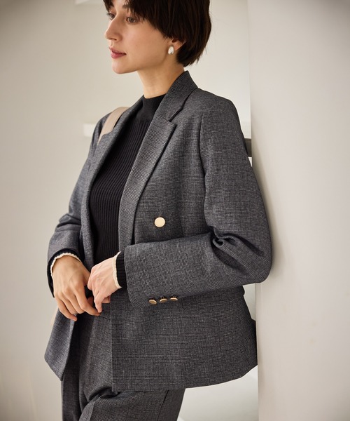 KRIZA 一点物 シルク100% サテン ジャケット ブラウン 光沢 上品 ミラサファリジャケット |mila schon by chika kisada|CORONET