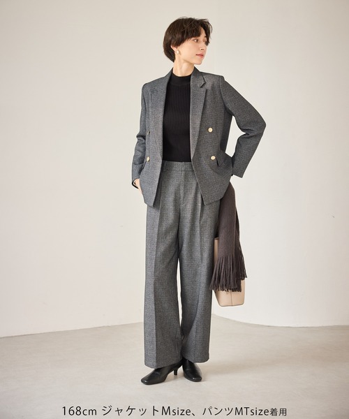 ROPÉ PICNIC レディハンサムシリーズ　ウールライク金ボタンジャケット ROPE' PICNIC｜【WEB限定・ミドル丈】レディハンサムシリーズ ウール