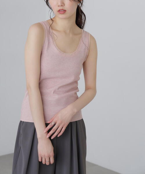 FREE'S MART（フリーズマート）の「［MFM］チュールラメタンクカットソー（Tシャツ/カットソー・レディース・グレー系その他2/ホワイト/ピンク/グレー系その他・FREE）」の17枚目の写真