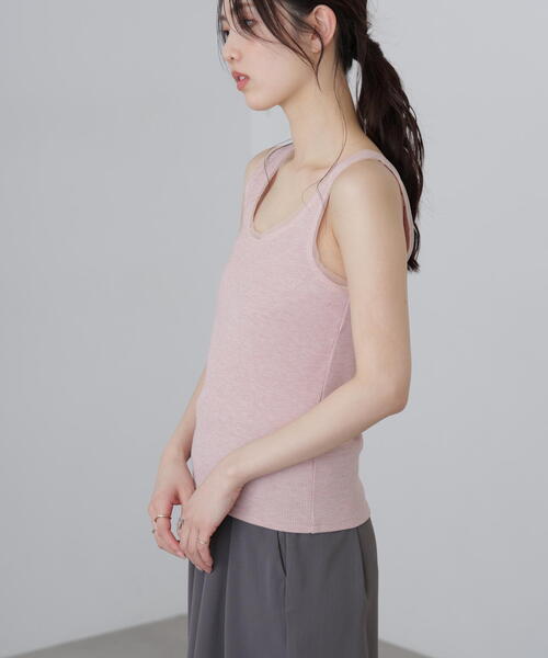 FREE'S MART（フリーズマート）の「［MFM］チュールラメタンクカットソー（Tシャツ/カットソー・レディース・グレー系その他2/ホワイト/ピンク/グレー系その他・FREE）」の18枚目の写真