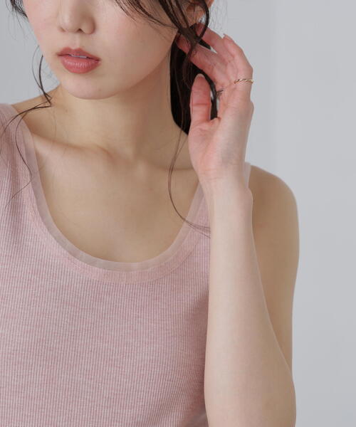 FREE'S MART（フリーズマート）の「［MFM］チュールラメタンクカットソー（Tシャツ/カットソー・レディース・グレー系その他2/ホワイト/ピンク/グレー系その他・FREE）」の20枚目の写真