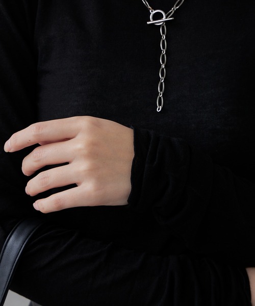 Lui's(ルイス)の「カシミヤソフトクルーネックニット(ニット/セーター・レディース・オフホワイト/ブラック/グレー/ライトグレー・FREE)」の10枚目の写真