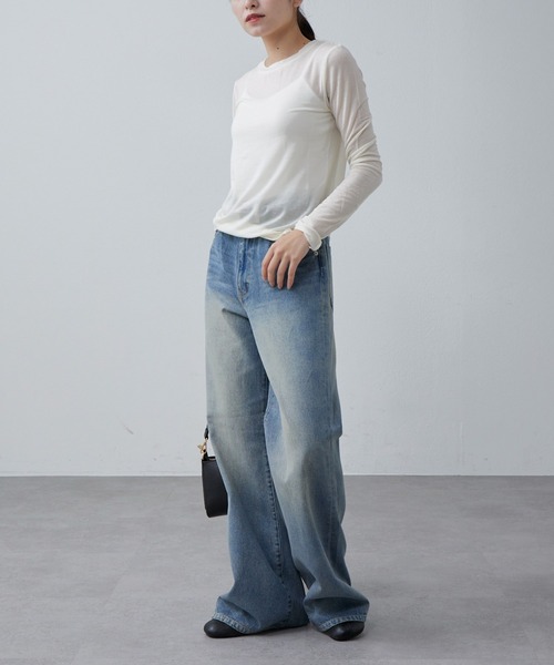 Lui's(ルイス)の「カシミヤソフトクルーネックニット(ニット/セーター・レディース・オフホワイト/ブラック/グレー/ライトグレー・FREE)」の15枚目の写真