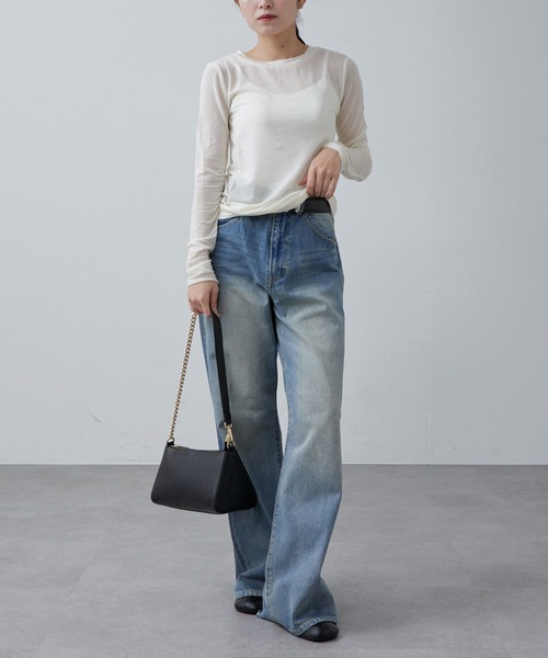 Lui's(ルイス)の「カシミヤソフトクルーネックニット(ニット/セーター・レディース・オフホワイト/ブラック/グレー/ライトグレー・FREE)」の16枚目の写真