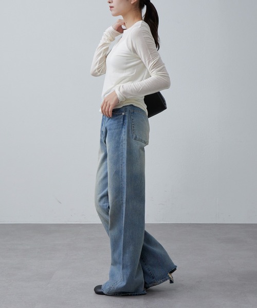 Lui's(ルイス)の「カシミヤソフトクルーネックニット(ニット/セーター・レディース・オフホワイト/ブラック/グレー/ライトグレー・FREE)」の17枚目の写真