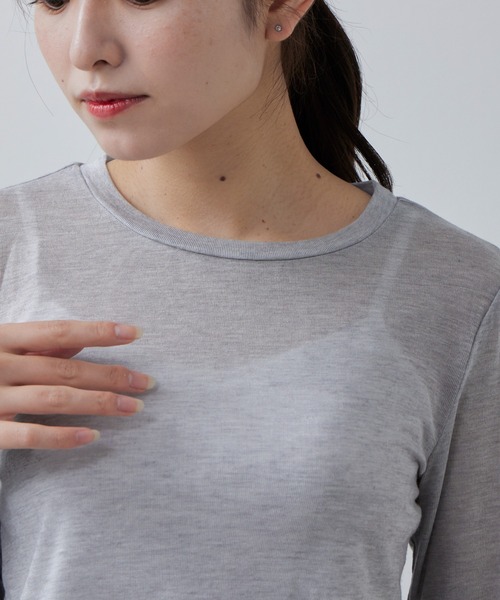 Lui's(ルイス)の「カシミヤソフトクルーネックニット(ニット/セーター・レディース・オフホワイト/ブラック/グレー/ライトグレー・FREE)」の22枚目の写真