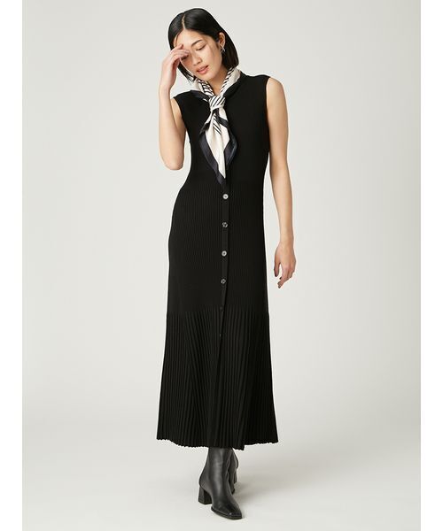 新品】完売sono ミニスカーフ ワンピース ネイビー SNIDEL ワンピース