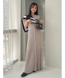 極美品♡ELISABETTA FRANCHI 　ニットワンピース　ベージュ 極美品♡ELISABETTA FRANCHI ニットワンピース ベージュ