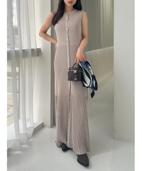 FRAY I.D（フレイアイディー）の「スカーフセットニットワンピース