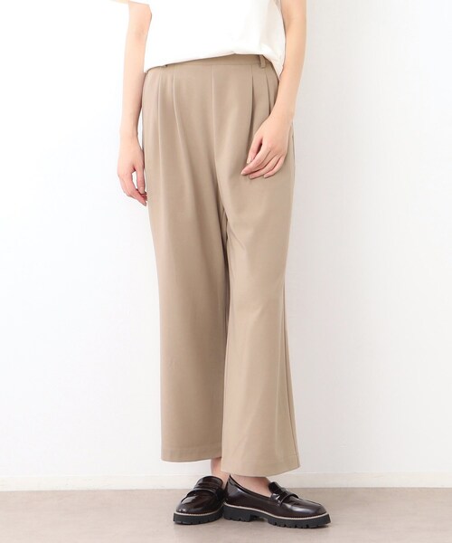 LAURA ASHLEY(ローラアシュレイ)の「【ストレッチ/ウエストゴム/毛羽立ちにくい】サイロドライギャバ トラウザー(その他パンツ・レディース・チャコールグレー/ベージュ・38/40)」の1枚目の写真