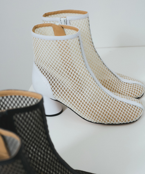 新品未使用【PELLICO/ペリーコ】ショートブーツ（メッシュ） PELLICO(ペリーコ)｜ANELLI FIBBIA メッシュショートブーツ