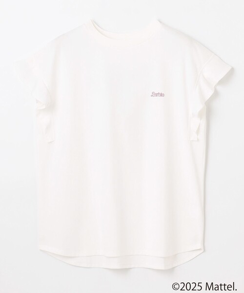 ANY(エニィ)の「【Barbie(TM)】フリルTシャツ(Tシャツ/カットソー・レディース・ブラック系/ピンク系/ホワイト系・F)」の1枚目の写真
