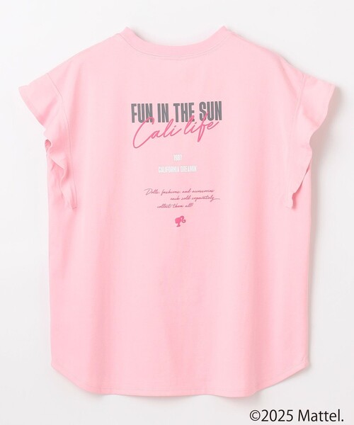 ANY(エニィ)の「【Barbie(TM)】フリルTシャツ(Tシャツ/カットソー・レディース・ブラック系/ピンク系/ホワイト系・F)」の4枚目の写真