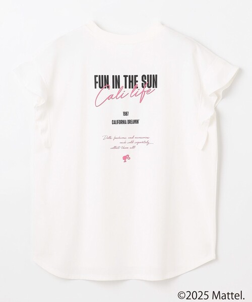 ANY(エニィ)の「【Barbie(TM)】フリルTシャツ(Tシャツ/カットソー・レディース・ブラック系/ピンク系/ホワイト系・F)」の5枚目の写真