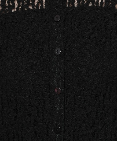 LOWRYS FARM（ローリーズファーム）の「レースポロカーディガンＬＳ 588953（Tシャツ/カットソー・レディース・ホワイト/ブラック・FREE）」の15枚目の写真