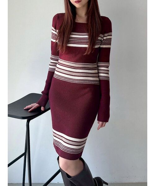 リブニットワンピース（ワンピース）｜RESEXXY（リゼクシー）の