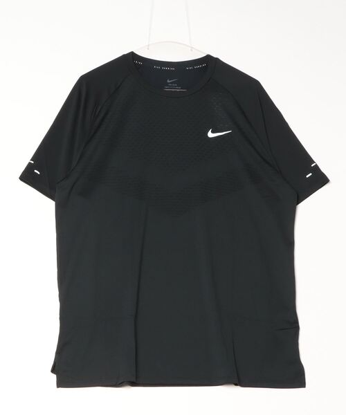 NIKE(ナイキ)の「ナイキ NIKE ナイキ DFADV STRIDE S/S トップ(Tシャツ/カットソー・メンズ・ブラック/パープル/ネイビー・LL/S/M/L)」の1枚目の写真