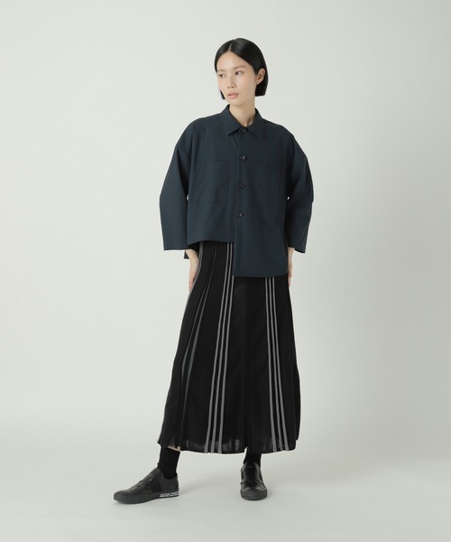 ナイロン トリコット 切り替え ロングスリーブ シャツ ブラックMサイズ ナイロン トリコット 切り替え ロングスリーブ シャツ ブラックMサイズ