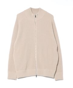 美品☆CLANEジップリブニットトップス CLANE/クラネ】ZIP RIB KNIT TOPS/ジップリブニットトップス
