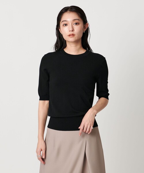 MARW UNITED ARROWS＞コンパクト ショートスリーブ ニット
