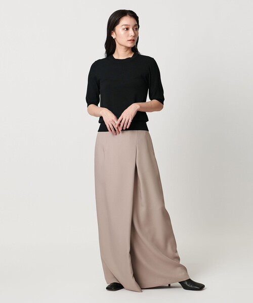 MARW UNITED ARROWS(マルゥ ユナイテッドアローズ)の「<MARW UNITED ARROWS>コンパクト ショートスリーブ ニット(ニット/セーター・レディース・ブラック/オレンジ/ライトグレー・FREE)」の7枚目の写真