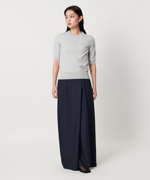 MARW UNITED ARROWS(マルゥ ユナイテッドアローズ)の「<MARW UNITED ARROWS>コンパクト ショートスリーブ ニット(ニット/セーター・レディース・ブラック/オレンジ/ライトグレー・FREE)」の9枚目の写真