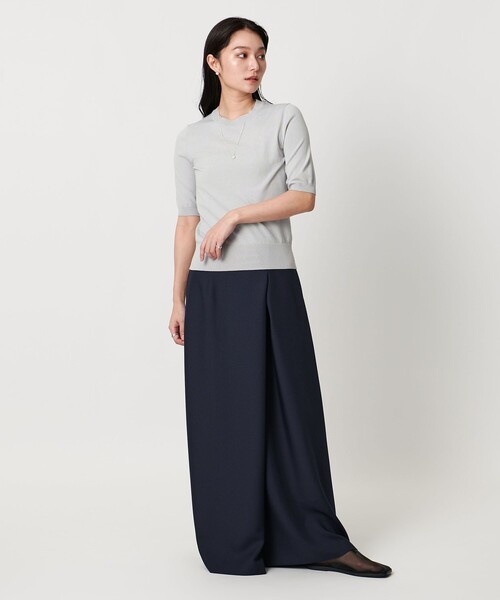 MARW UNITED ARROWS(マルゥ ユナイテッドアローズ)の「<MARW UNITED ARROWS>コンパクト ショートスリーブ ニット(ニット/セーター・レディース・ブラック/オレンジ/ライトグレー・FREE)」の10枚目の写真