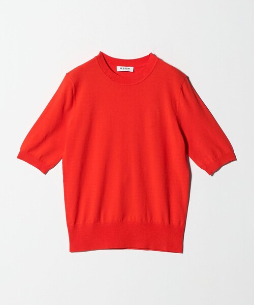 MARW UNITED ARROWS(マルゥ ユナイテッドアローズ)の「<MARW UNITED ARROWS>コンパクト ショートスリーブ ニット(ニット/セーター・レディース・ブラック/オレンジ/ライトグレー・FREE)」の15枚目の写真