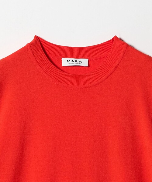 MARW UNITED ARROWS(マルゥ ユナイテッドアローズ)の「<MARW UNITED ARROWS>コンパクト ショートスリーブ ニット(ニット/セーター・レディース・ブラック/オレンジ/ライトグレー・FREE)」の17枚目の写真