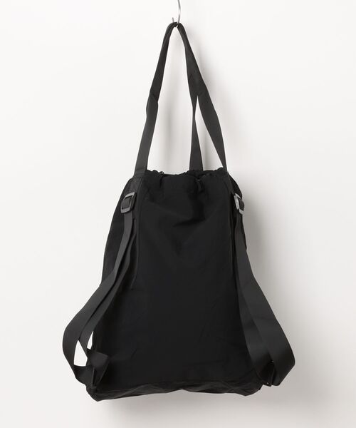 Mignonjour（ミニョンジュール）の「FReePLACe/大容量 巾着 トートバッグ リュックサック X12598（バックパック/リュック・レディース・ベージュ/ブラック・FREE）」の5枚目の写真