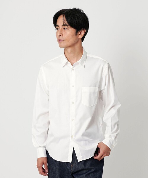 BEAUTY&YOUTH UNITED ARROWS（ビューティーアンドユースユナイテッドアローズ）の「クリア オックスフォード レギュラー シャツ SLIM型（シャツ/ブラウス・メンズ・ホワイト/ダークグレー/コバルトブルー/ネイビー・XL/M/L/S/XS）」の2枚目の写真