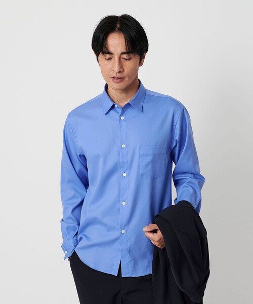 BEAUTY&YOUTH UNITED ARROWS（ビューティーアンドユースユナイテッドアローズ）の「クリア オックスフォード レギュラー シャツ SLIM型（シャツ/ブラウス・メンズ・ホワイト/ダークグレー/コバルトブルー/ネイビー・XL/M/L/S/XS）」の9枚目の写真