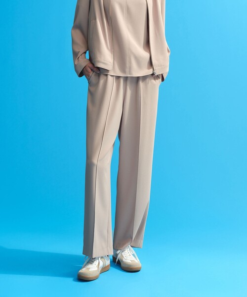 MACKINTOSH PHILOSOPHY(マッキントッシュ フィロソフィー)の「【Alby Easy Pants Wide(アルビー イージーパンツ ワイド)】バックサテン(その他パンツ・レディース・ベージュ/ダークネイビー・38/36/34)」の2枚目の写真