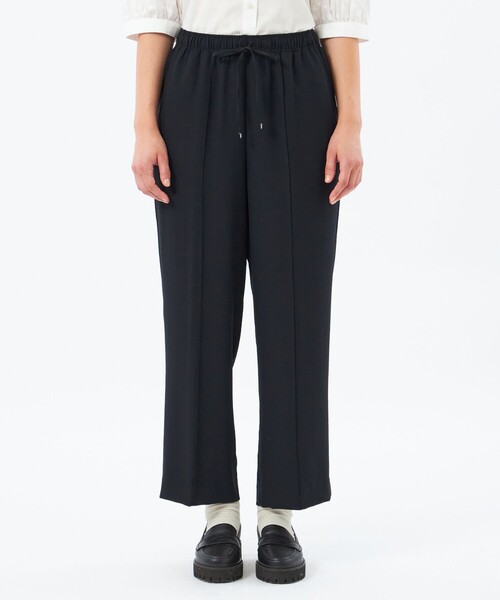 MACKINTOSH PHILOSOPHY(マッキントッシュ フィロソフィー)の「【Alby Easy Pants Wide(アルビー イージーパンツ ワイド)】バックサテン(その他パンツ・レディース・ベージュ/ダークネイビー・38/36/34)」の6枚目の写真