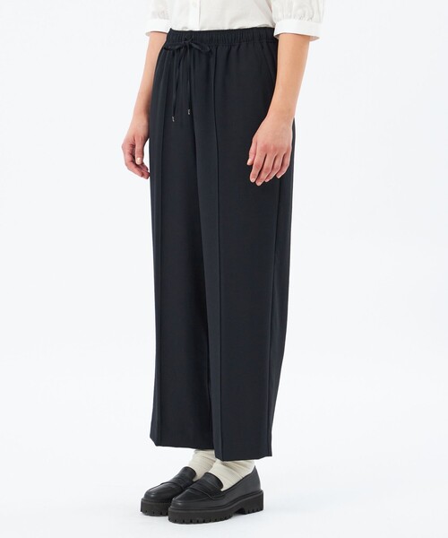 MACKINTOSH PHILOSOPHY(マッキントッシュ フィロソフィー)の「【Alby Easy Pants Wide(アルビー イージーパンツ ワイド)】バックサテン(その他パンツ・レディース・ベージュ/ダークネイビー・38/36/34)」の7枚目の写真