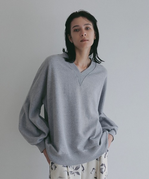 MANOF マノフ スウェット　グレー VOLUME SLEEVE LOGO SWEAT（スウェット）｜MANOF（マノフ）の