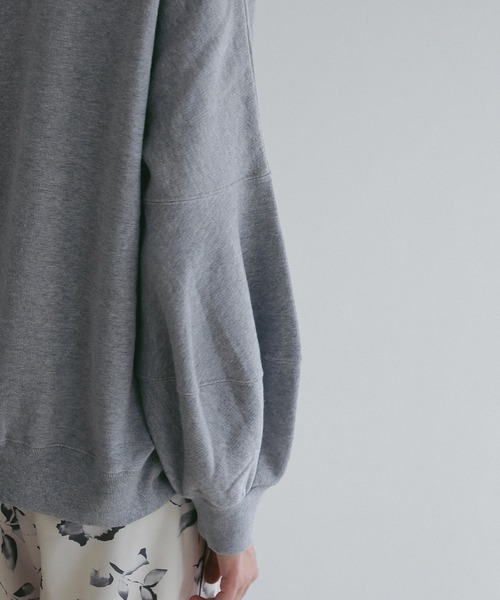MANOF マノフ スウェット　グレー セール】VOLUME SLEEVE LOGO SWEAT（スウェット）｜MANOF（マノフ）の