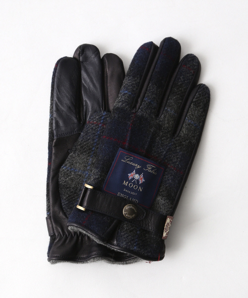 alfredoBANNISTER（アルフレッドバニスター）の「【別注/UNLINE】Orobiancoウール×レザー（手袋・メンズ・グレー/ネイビー/レッド・FREE）」の3枚目の写真