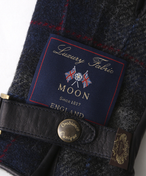 alfredoBANNISTER（アルフレッドバニスター）の「【別注/UNLINE】Orobiancoウール×レザー（手袋・メンズ・グレー/ネイビー/レッド・FREE）」の7枚目の写真