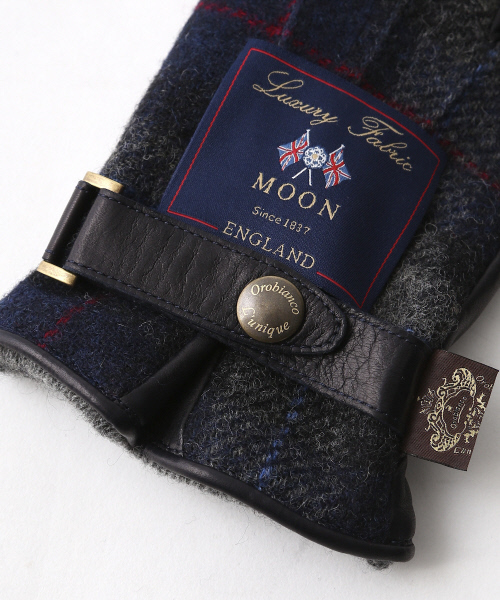 alfredoBANNISTER（アルフレッドバニスター）の「【別注/UNLINE】Orobiancoウール×レザー（手袋・メンズ・グレー/ネイビー/レッド・FREE）」の9枚目の写真