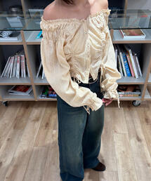 FREE'S MART | ◆ドロストリボン長袖ブラウス(シャツ/ブラウス)