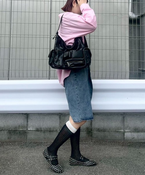 Narcissus（ナルシス）の「【大容量】2WAYマルチポケットショルダーバッグ《動画あり》（ショルダーバッグ・レディース・ブラック/ホワイト・FREE）」の17枚目の写真