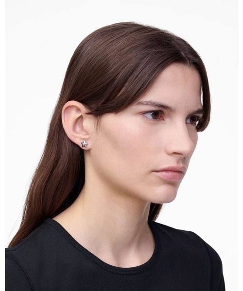 MARC JACOBS(マークジェイコブス)の「STAR BALLOON MICRO EARRINGS/スター バルーン マイクロ ピアス(ピアス(両耳用)・レディース・グレー系その他4/アンティークゴールド・ONE SIZE)」の3枚目の写真